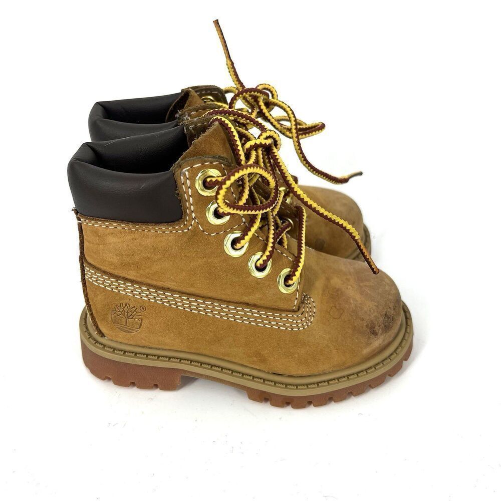 Timberland Boots Size 4.5 Toddler Classic Lifestyle Original Wheat Waterproof